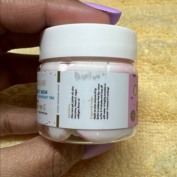 Aminnah I Donut Know what I’ll do without you lip butter 1fl oz/30ml retails $24 - Picture 3 of 12